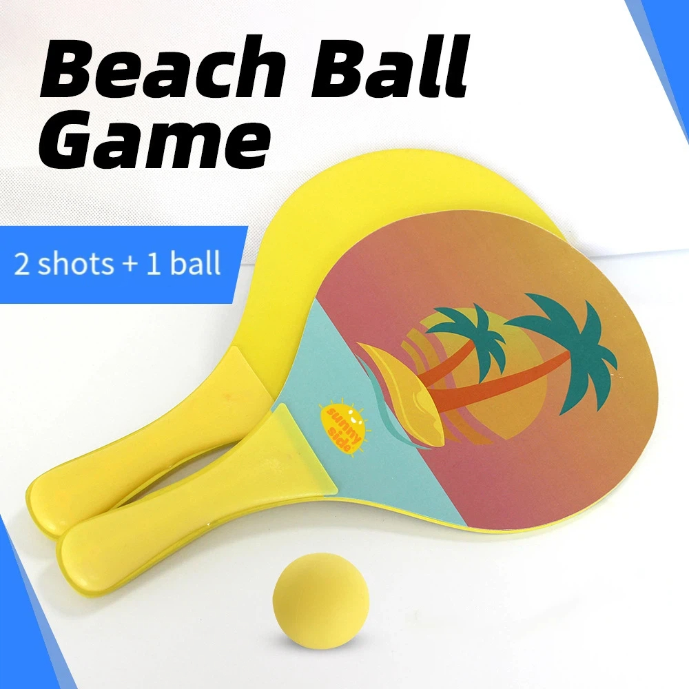 Badminton Photo - Cartoon Thickened Beach Badminton Racket Coconut