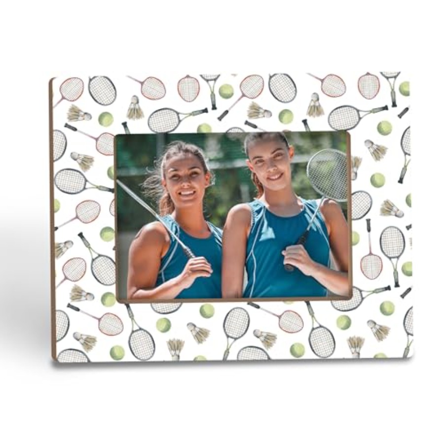 Badminton Photo - Badminton Picture Frame 5x7, Sports Player