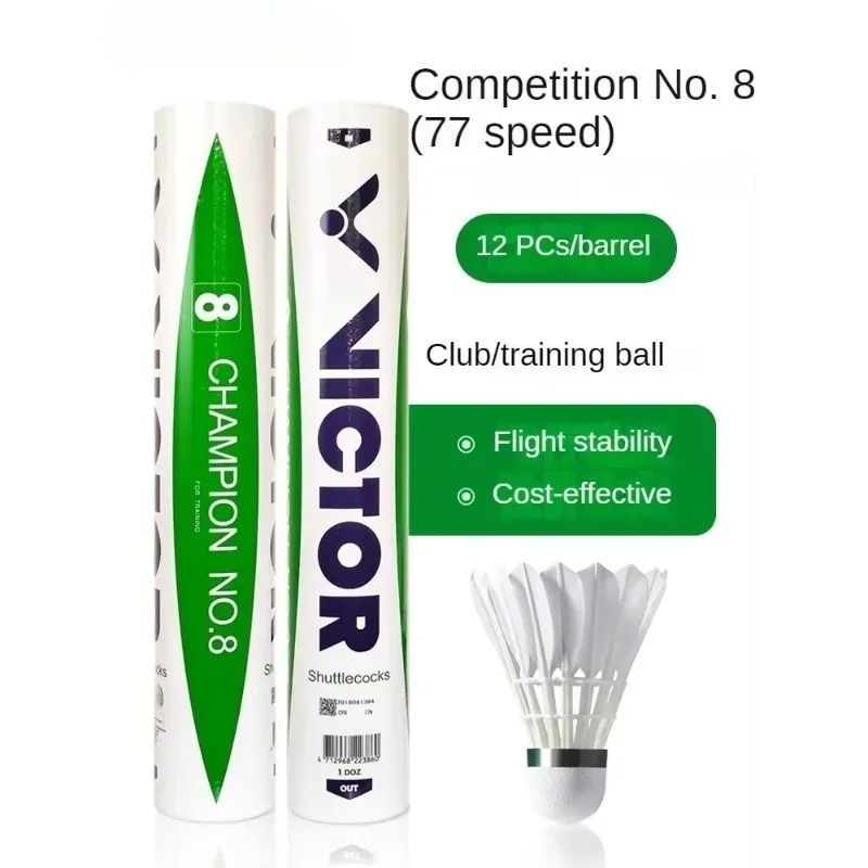 Victor Shuttlecock Feather - 1 Tube sport Badminton shuttlecock duck/goose