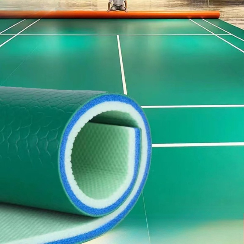 Badminton Hall - Indoor and outdoor basketball court floor