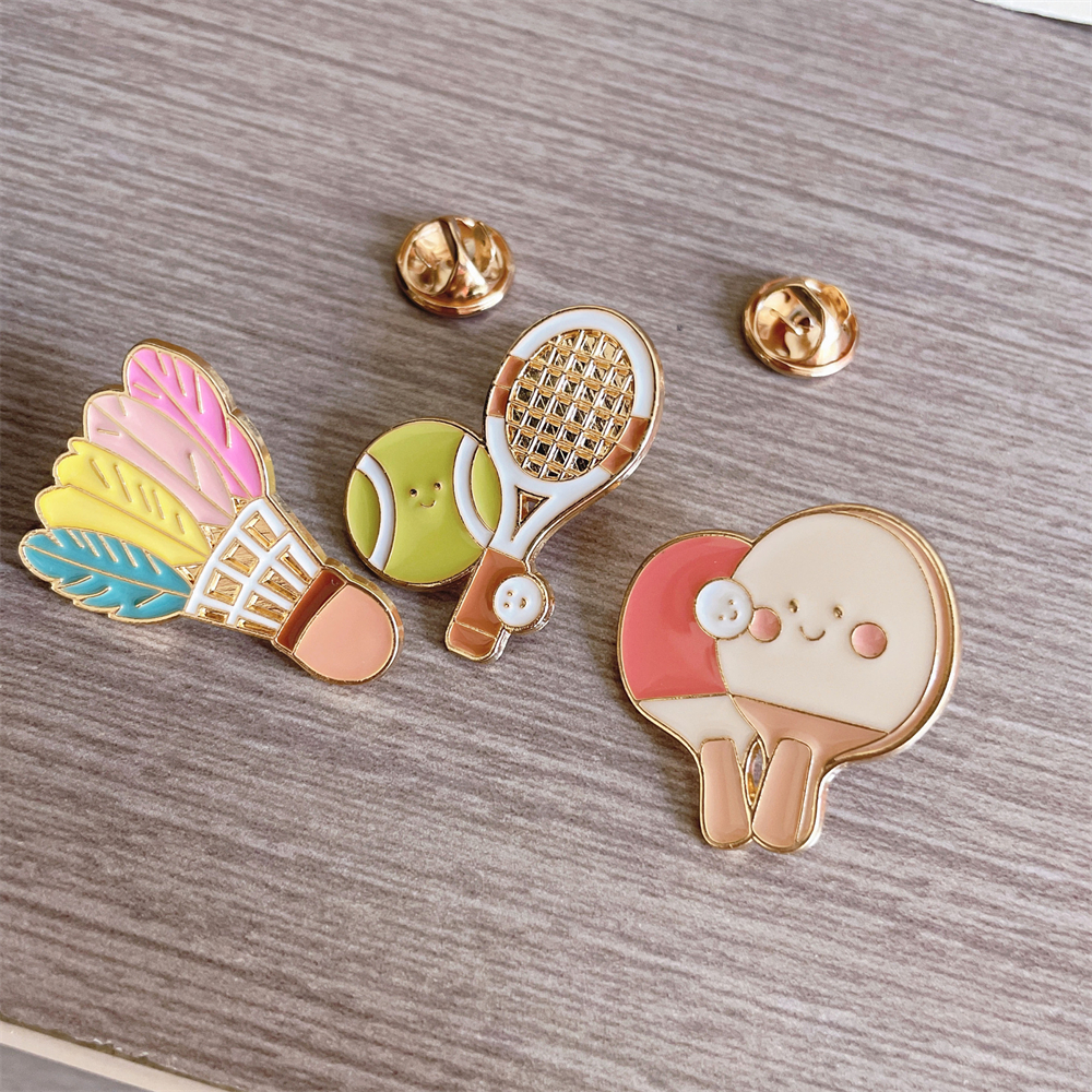 Zinc Alloy Brooches Stylish Ba - Badminton Icon บทวิจารณ์และราคา
