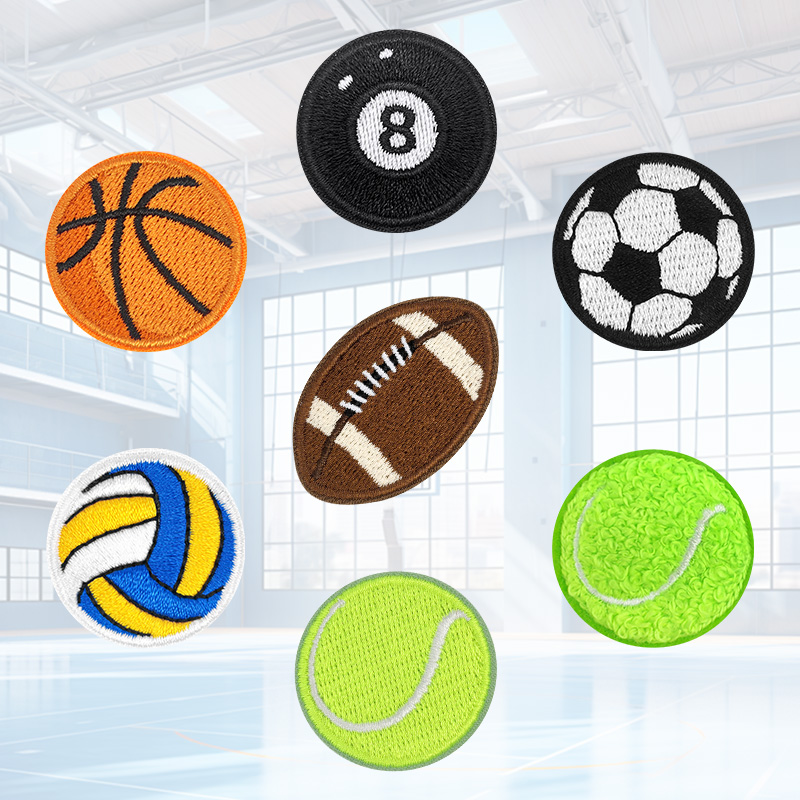 5pc Embrioidered Football Tenn - Badminton Icon บทวิจารณ์และราคา