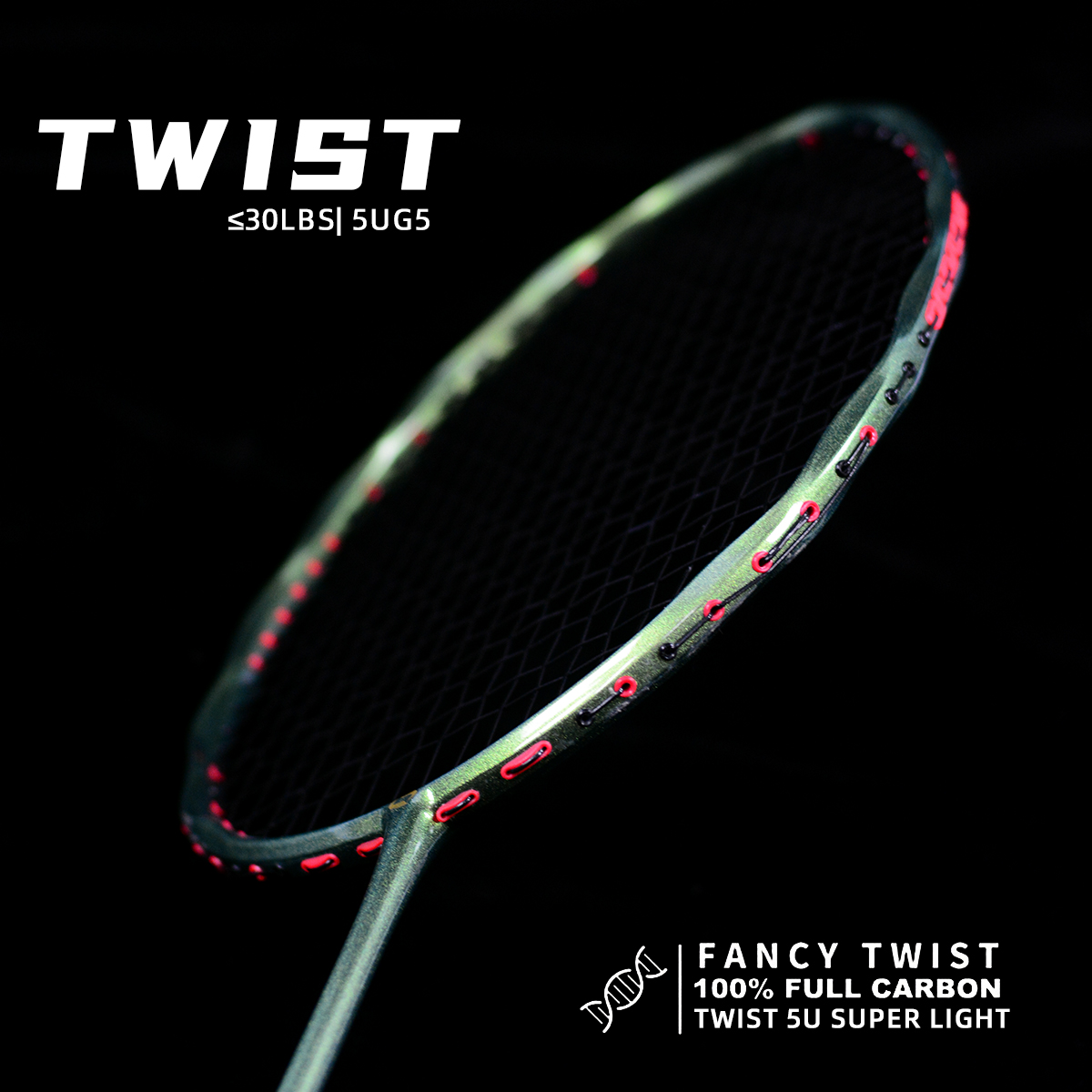 TWIST 100% Full Carbon Fiber B - Badminton Photo บทวิจารณ์และราคา