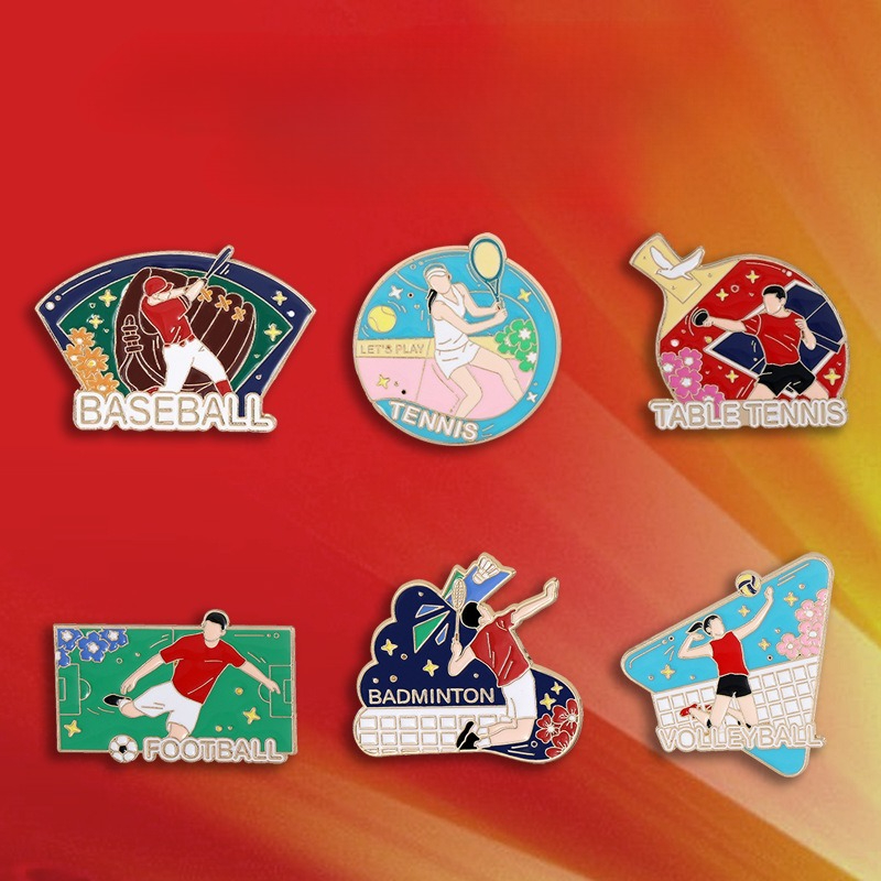 Sports Enthusiast Badge Pin fo - Badminton Icon บทวิจารณ์และราคา