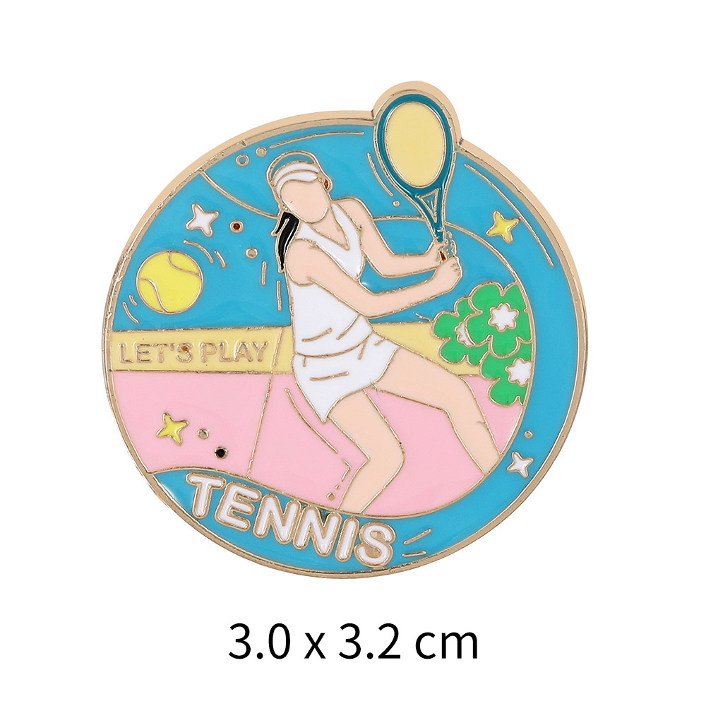 Sports Enthusiast Badge Pin fo - Badminton Icon บทวิจารณ์และราคา