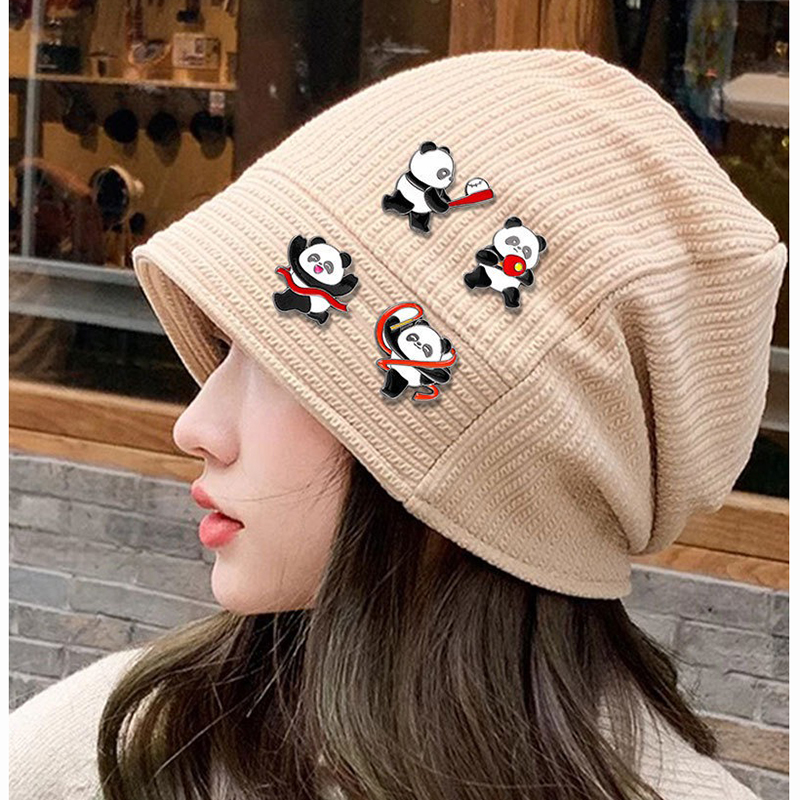 Sports Cute Panda Badge Badmin - Badminton Icon บทวิจารณ์และราคา