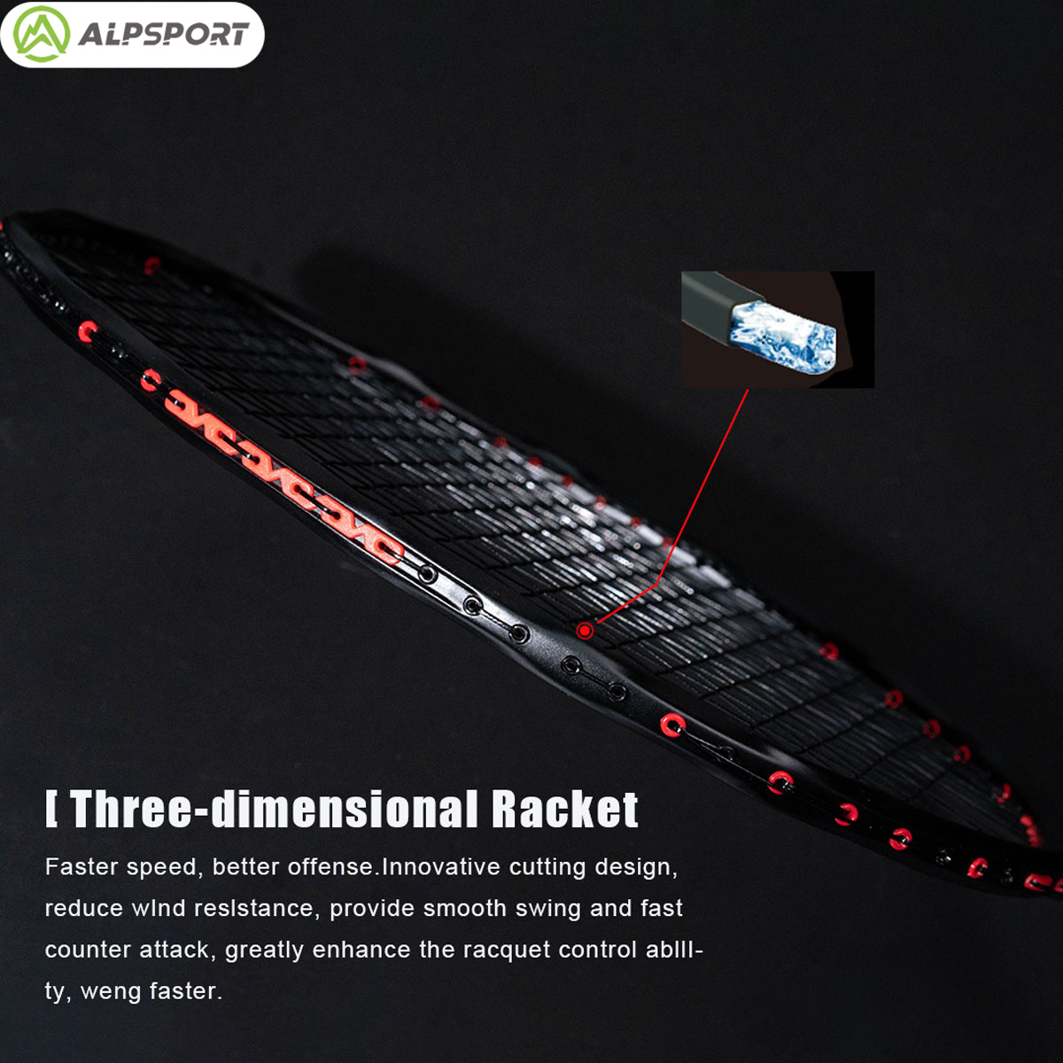 Alpsport MH-V5 5U 75g Wave Leg - Badminton Photo บทวิจารณ์และราคา