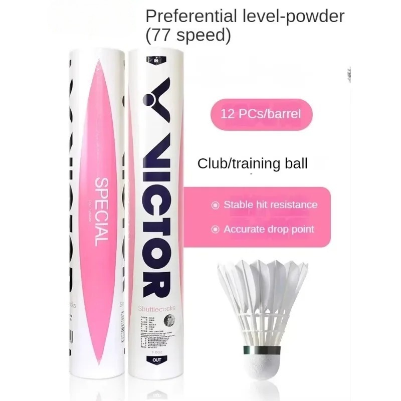 1 Tube    sport Badminton shut - Victor Shuttlecock Feather บทวิจารณ์และราคา