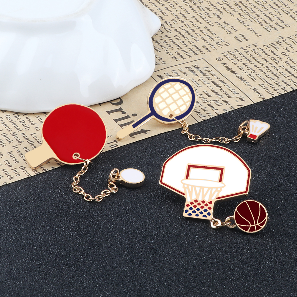 Love Sports Brooches Pins Men  - Badminton Icon บทวิจารณ์และราคา