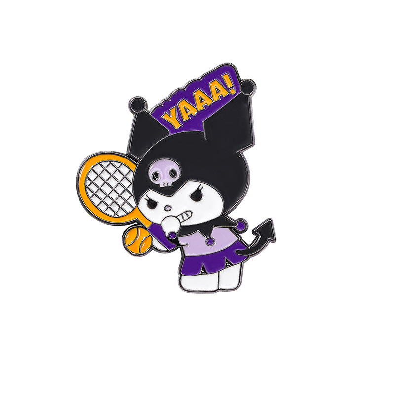 Cartoon Sanrio Metal Badge Stu - Badminton Icon บทวิจารณ์และราคา
