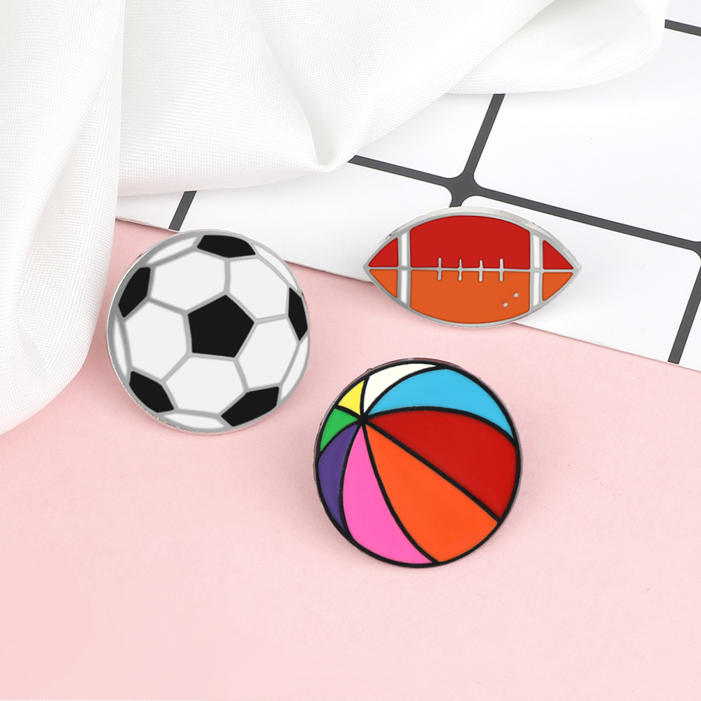 Fashion Sports Ball Lapel Pin  - Badminton Icon บทวิจารณ์และราคา